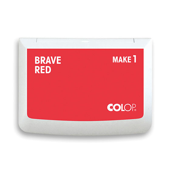 Stempelkissen Colop Make 1 brave red, Größe: 9 x 5 cm